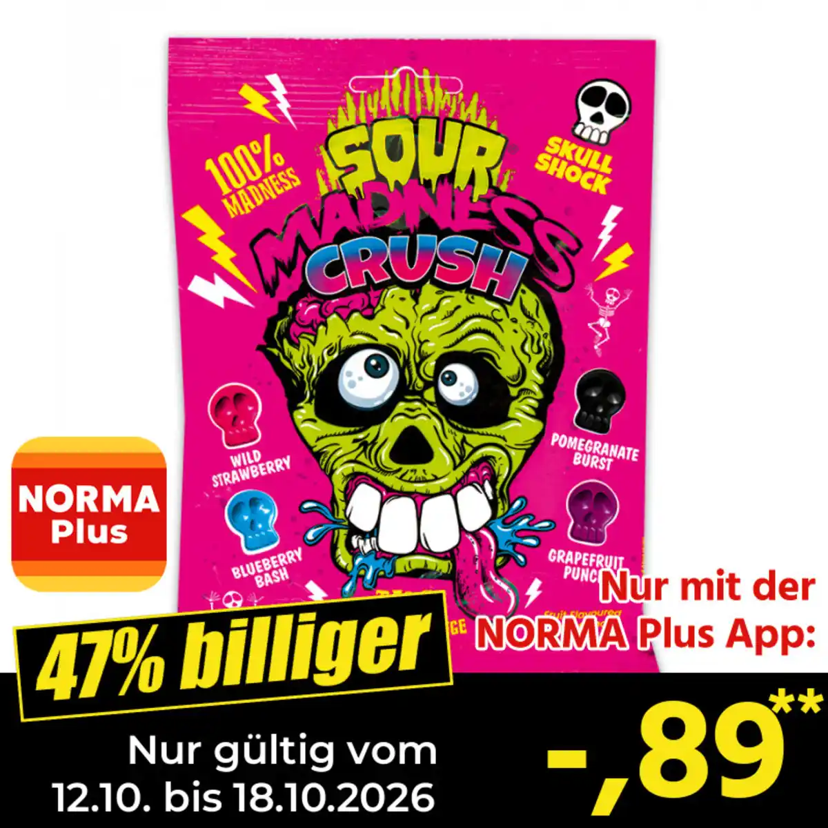 Bild 1 von sour madness Extrasaure Bonbons
