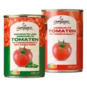 la campagna Gehackte oder geschälte Tomaten
