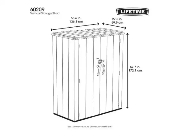 Bild 2 von LIFETIME Geräteschrank XL