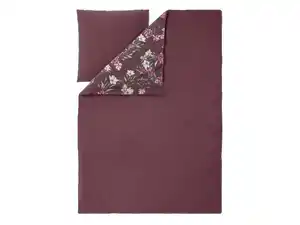 LIVARNO® Mikrofaser-Satin-Wendebettwäsche, 155 x 220 cm