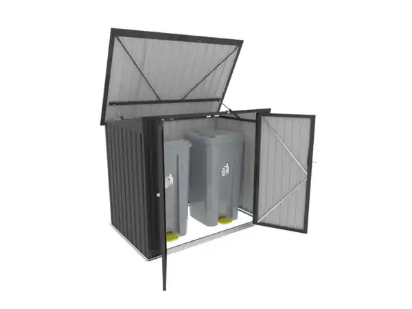 Bild 2 von TEPRO Universalbox »Store Midi«, mit aufklappbarem Dach, aus Stahlblech