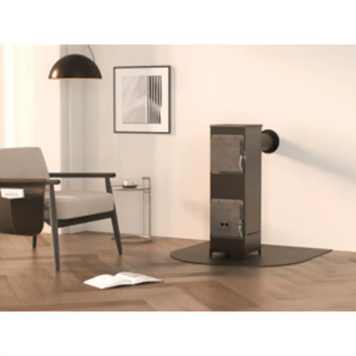 Bild 1 von accente Werkstattofen »NIVO Classic «, BxH: 29 x 92 cm, 6 kW, Stahl / Gusseisen