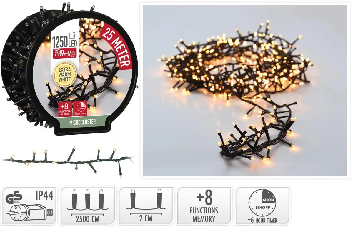 Bild 2 von LED-Microclusterlichterkette