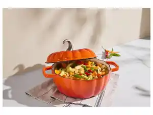 SILVERCREST® Premium-Gusseisentopf »Kürbis«, Ø 24 cm