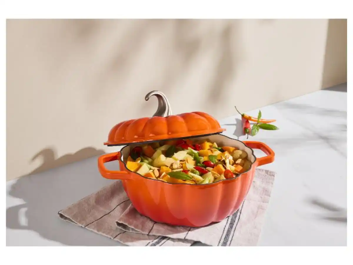 Bild 1 von SILVERCREST® Premium-Gusseisentopf »Kürbis«, Ø 24 cm