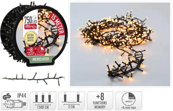 Bild 2 von LED-Microclusterlichterkette