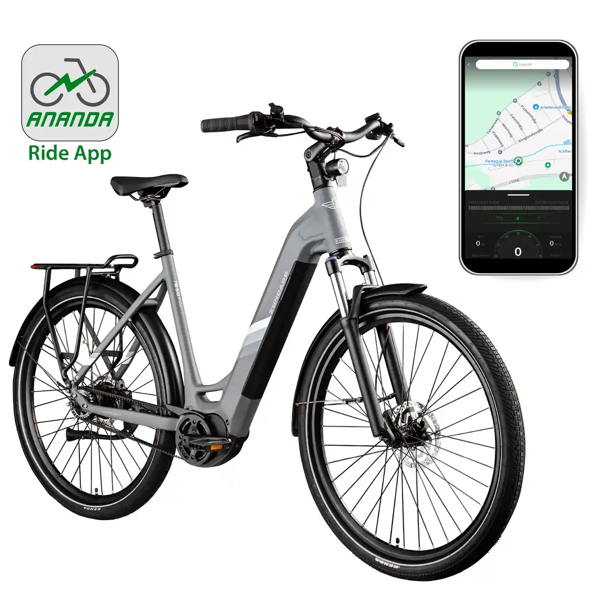 Bild 1 von Zündapp E-Bike Trekking X850 Pro 29 Zoll 5-Gang 550 Wh grau