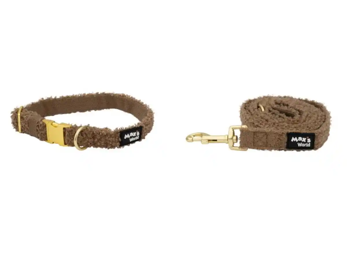 Bild 3 von MAX & MILA'S WORLD Hundehalsband / Hundeleine im Teddy-Design