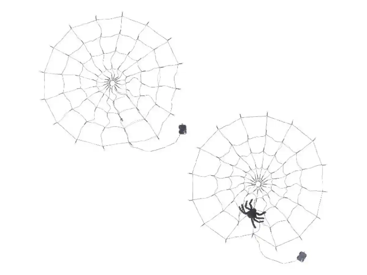 Bild 3 von Halloween Dekoration »LED-Spinnennetz«, mit 80 LEDs