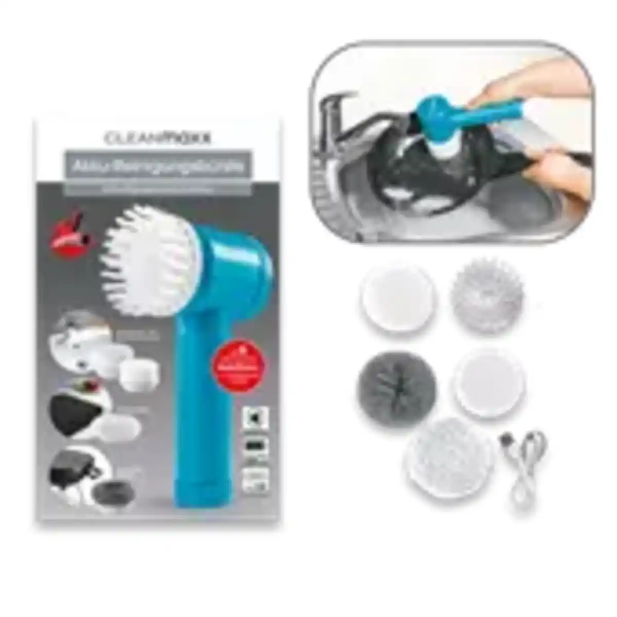 Bild 1 von CLEANmaxx 6-tlg. Akku-Reinigungsbürste