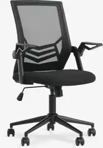 Bürostuhl ASMINDERUP schwarz Mesh/schwarz Stoff