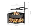 Bild 2 von COOK KING Feuerschale »Montana X«, inklusive Holzlager & Zubehör
