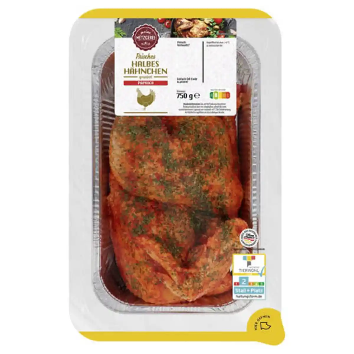 Bild 1 von MEINE METZGEREI Halbes Hähnchen gewürzt 750 g
