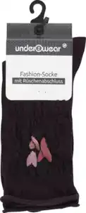 under2wear Rüschensocke Herz beere 39/42