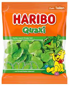 Haribo Fruchtgummi mit Schaumzucker Quaxi Frösche, 175 g