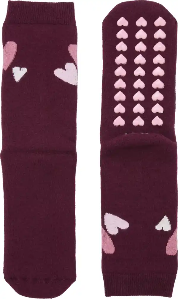 Bild 2 von under2wear kids Stopper Socken mit ABS Herzen Gr. 31/34