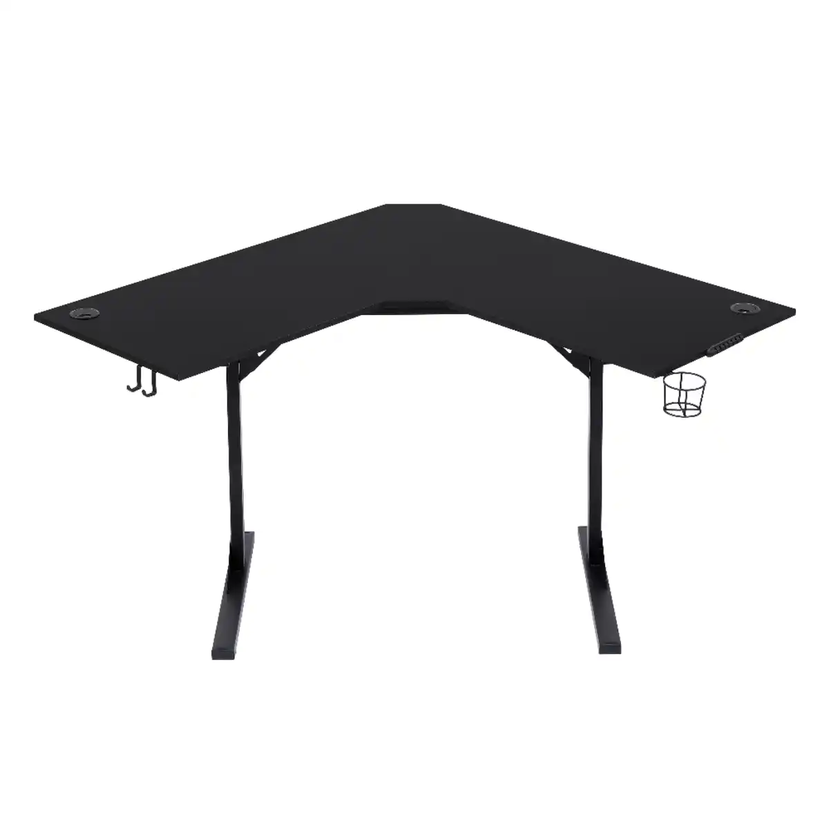 Bild 1 von Happy Home Ecktisch in L-Form für das Homeoffice, ca. 120 x 120 x 76 cm – Schwarz