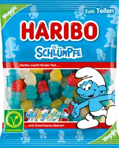 Haribo Fruchtgummi Schlümpfe Veggie, 175 g