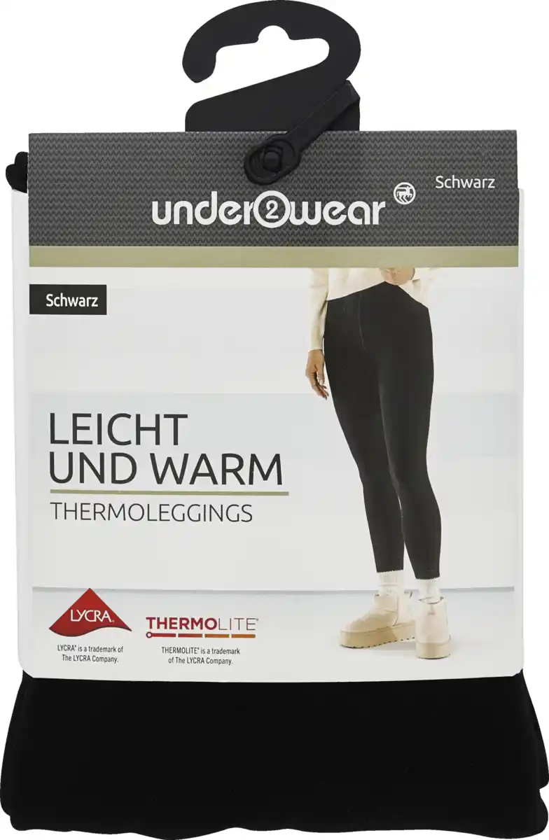 Bild 1 von under2wear Leggings leicht und warm Thermolite (LYCRA) schwarz L (44/46)