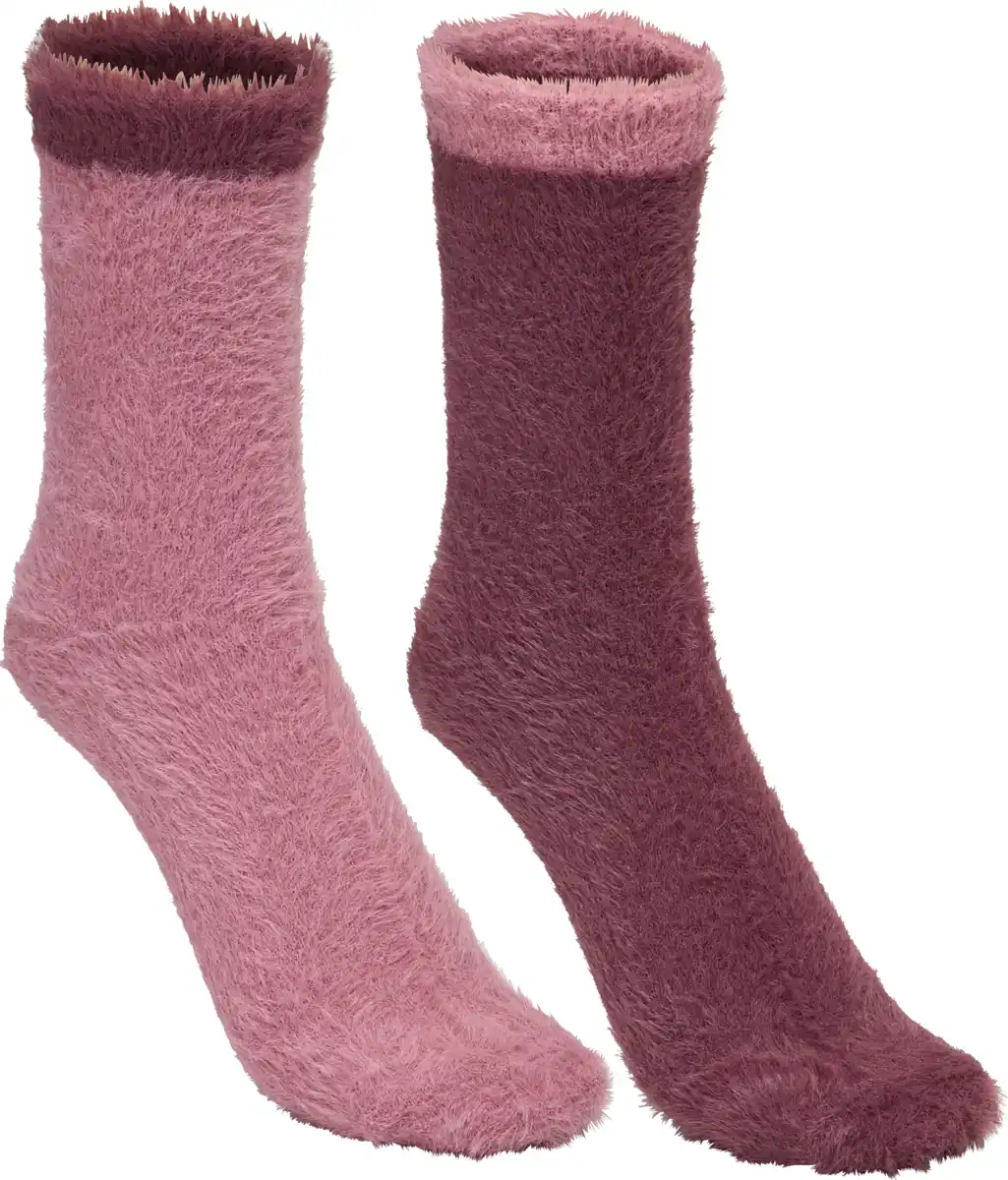 Bild 1 von IDEENWELT Kuschelsocken 2er-Pack altrosa 35/38