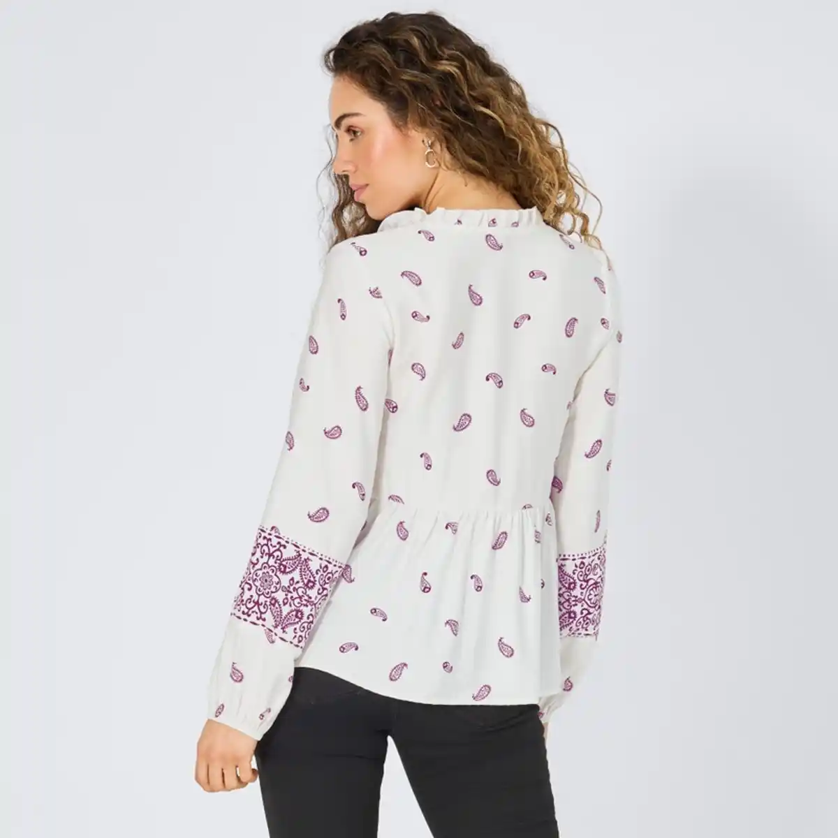 Bild 4 von Damen-Bluse mit Paisley-Muster