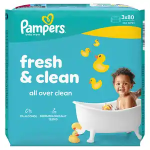 Pampers Fresh & Clean Feuchttücher, 240 Stk