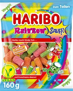 Haribo Fruchtgummi Rainbow Fizz sauer, 160 g