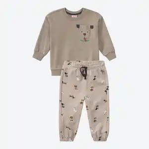 Baby-Jungen-Set mit Hunde-Motiven, 2-teilig