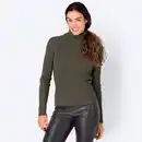 Bild 1 von Damen-Zopfstrickpullover mit Rollkragen
