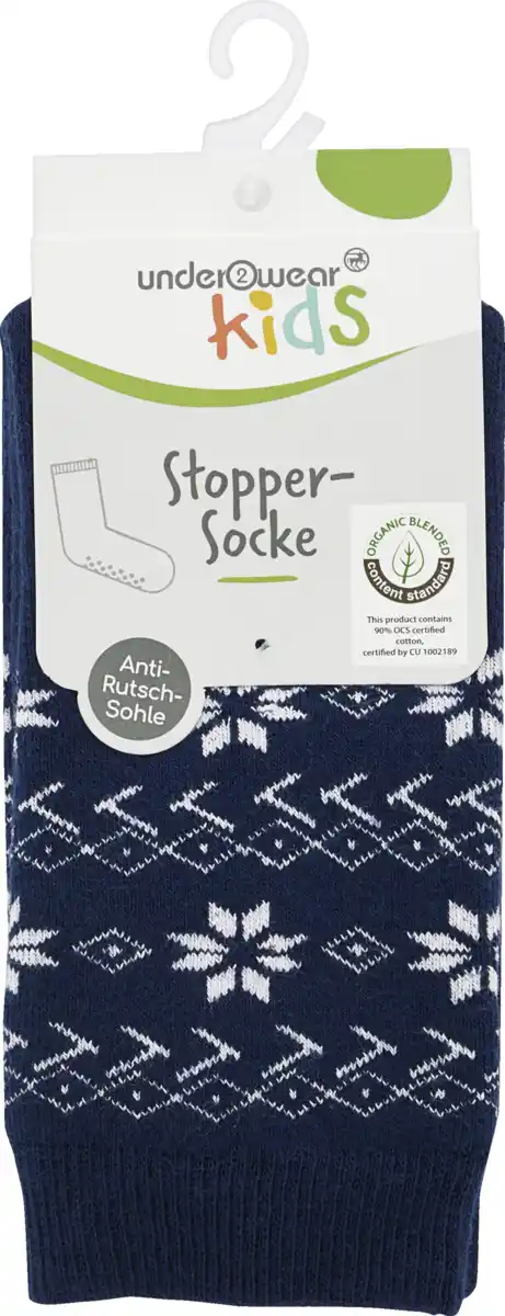 Bild 1 von under2wear kids Stopper Socken mit ABS Norweger-Design Gr. 31/34