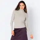 Bild 1 von Damen-Zopfstrickpullover mit Rollkragen