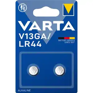 2 Knopfzellen - Varta V13GA - Alkaline 1,5V LR44