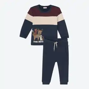 Baby-Jungen-Set mit Tier-Motiven, 2-teilig