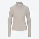 Bild 2 von Damen-Zopfstrickpullover mit Rollkragen