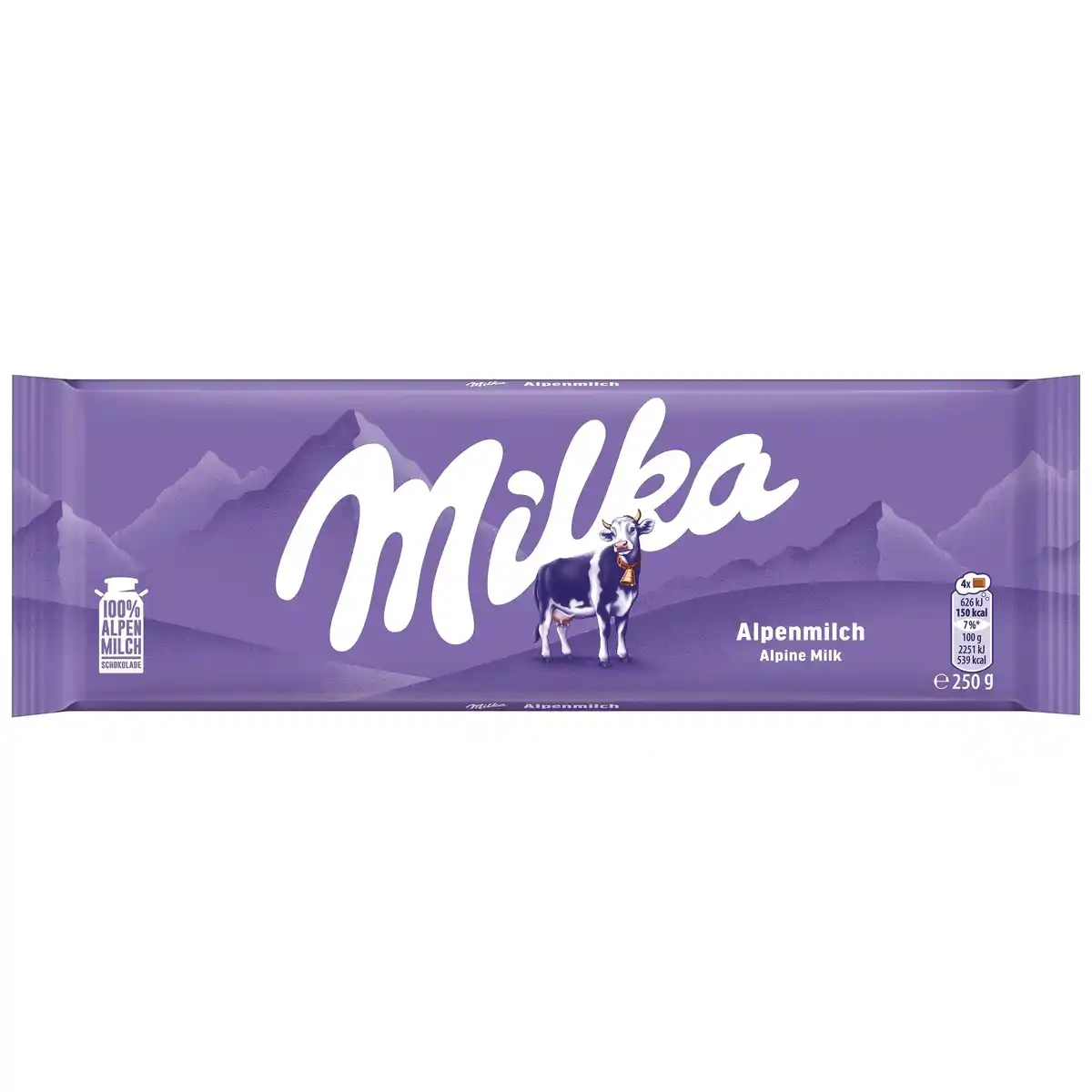 Bild 1 von Milka Schokoladentafel Alpenmilch, 250 g