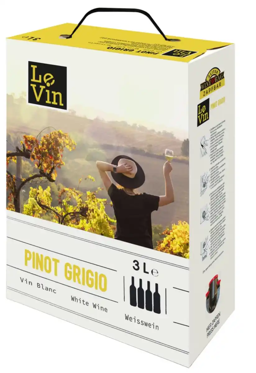 Bild 1 von Le Vin Pinot Grigio trocken 3,0l Bag in Box