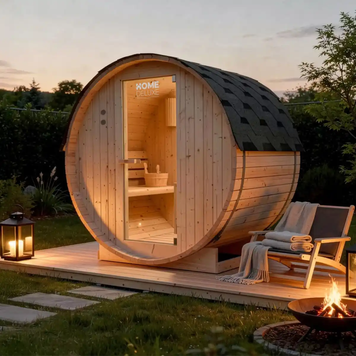 Bild 1 von Home Deluxe Outdoor Fasssauna LAHTI M