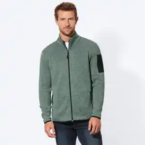 Herren-Fleecejacke mit Stehkragen