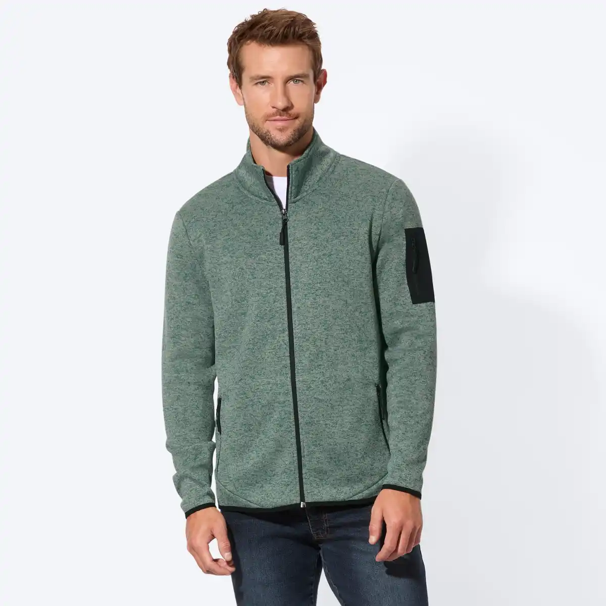 Bild 1 von Herren-Fleecejacke mit Stehkragen
