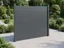 Bild 2 von Hardin 1fachgut Premium Aluminium-Sichtschutzzaun CORTINA - 1x Element + 2x Pfosten - Anthrazit
