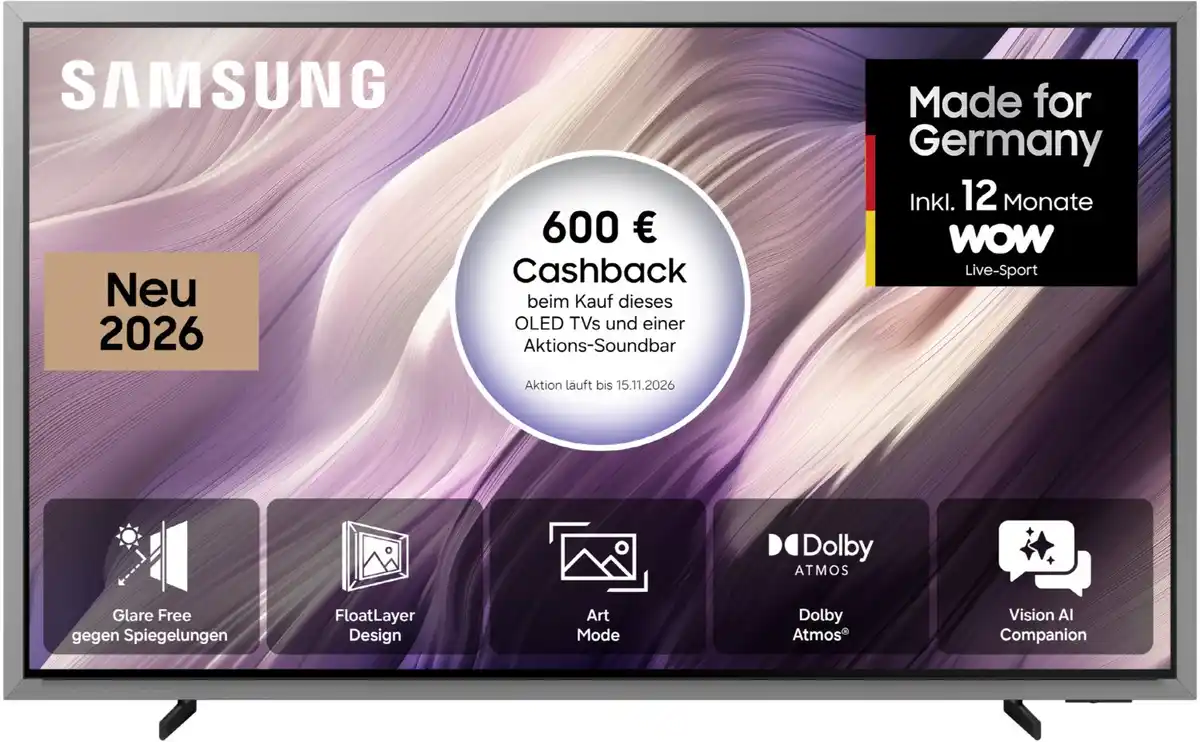 Bild 1 von GQ83S99HAE 209 cm (83") OLED Vision AI Smart TV, 4K Ultra HD, 120 Hz, Sprachsteuerung