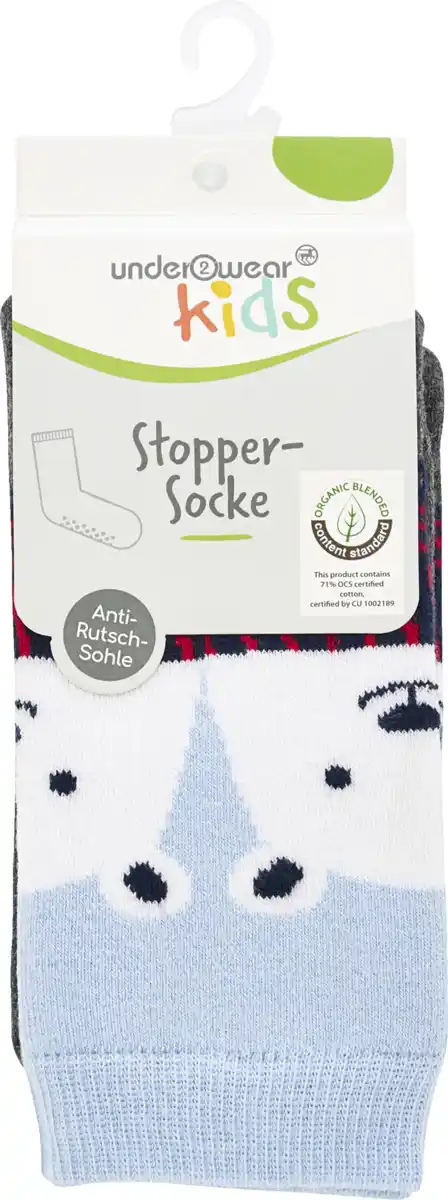 Bild 1 von under2wear kids Stopper Socken mit ABS Teddy Gr. 31/34