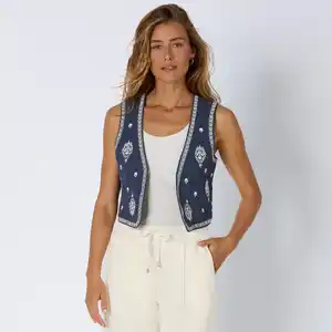 Damen-Weste mit Stickerei