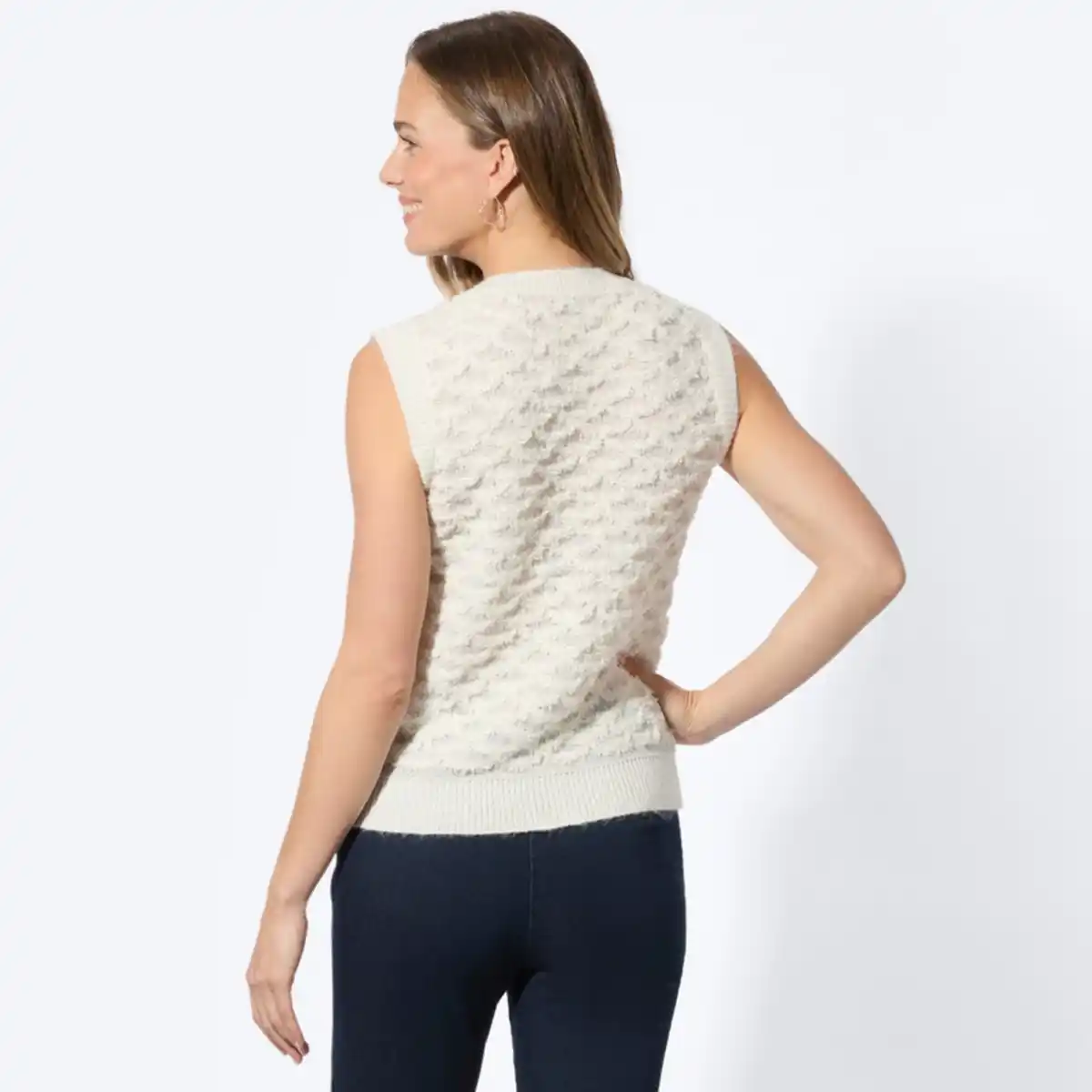 Bild 4 von Damen-Strickweste mit Knopfleiste