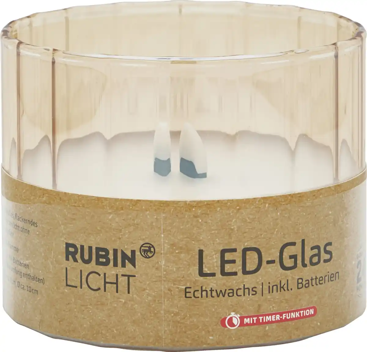 Bild 1 von RUBIN LICHT RubinL LED Glas Style Holzdocht