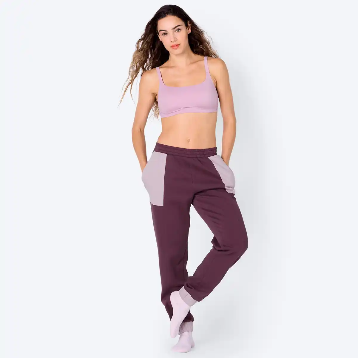 Bild 1 von Damen-Sweathose mit Kontrasteinsätzen