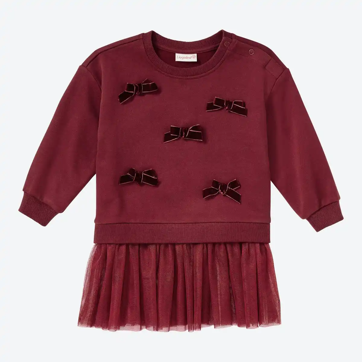 Bild 3 von Baby-Mädchen-Kleid mit Samt-Schleifen