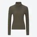 Bild 3 von Damen-Zopfstrickpullover mit Rollkragen