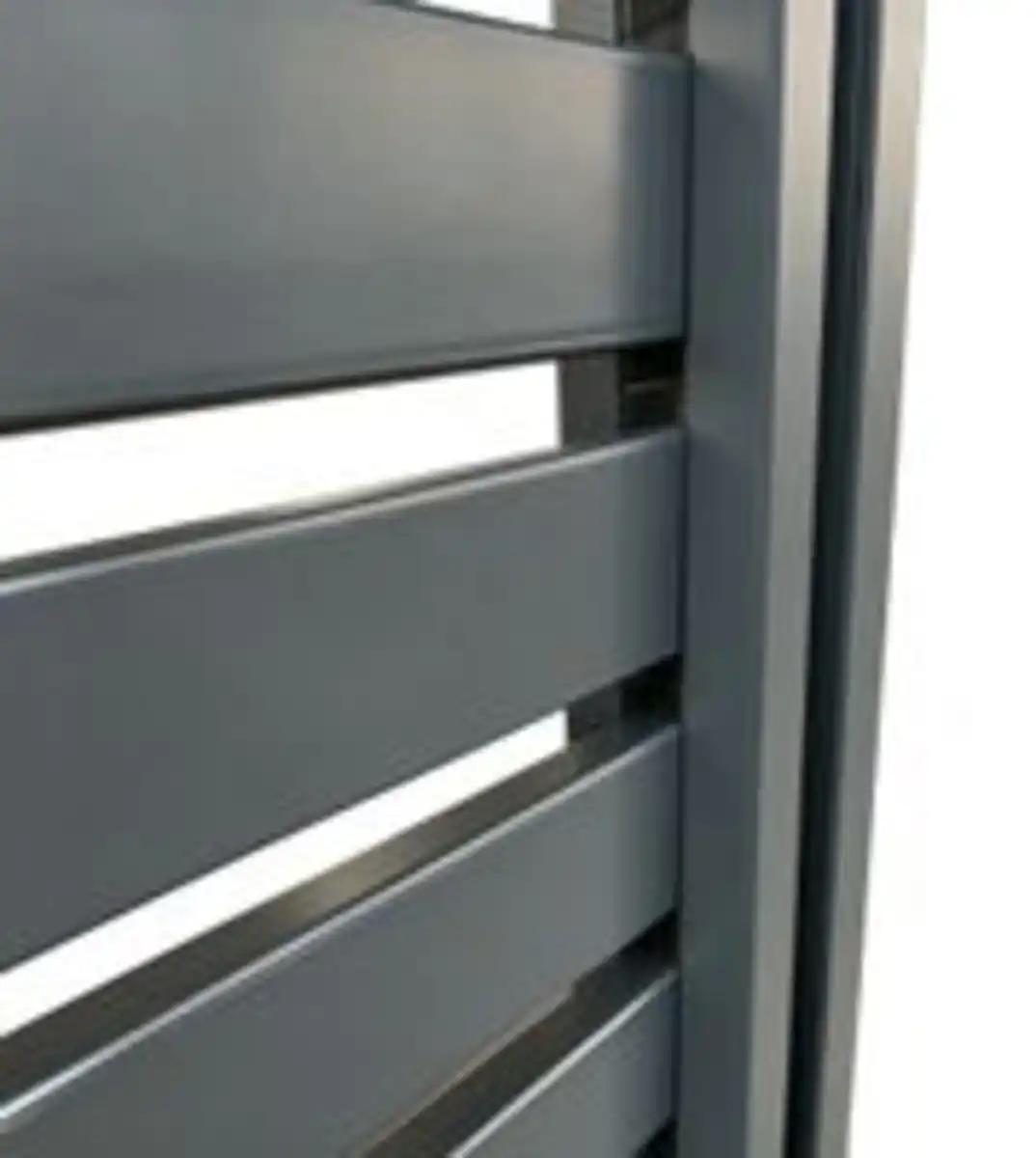 Bild 4 von Hardin 1fachgut Premium Aluminium-Rhombus-Sichtschutzzaun CORTINA - 1x Element + 2x Pfosten - Anthrazit