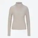 Bild 3 von Damen-Zopfstrickpullover mit Rollkragen